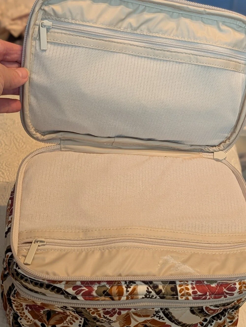 Vera Bradley Brush Up Cosmetic Case Blooming Paisley